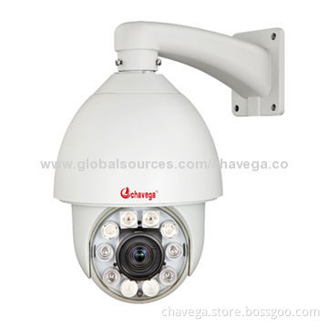 Auto Tracking 480TVL Sony CCD 27x IR Mini High-speed Dome Wi-Fi IP Camera, 12V DC/4A Power Supply